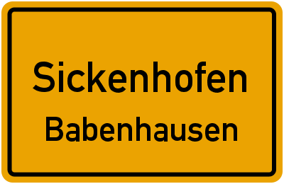 Babenhausen OT Sickenhofen